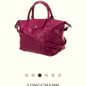 Longchamp Maroon Red Leather Purse